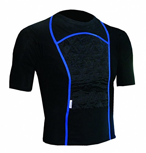 Techniche 6202 HyperKewl™ KewlShirt Evaporative Cooling T-Shirts - Black w/ Blue Piping